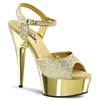 Pleaser - DELIGHT609G Sandaal met enkelband - Goudkleurig Product image